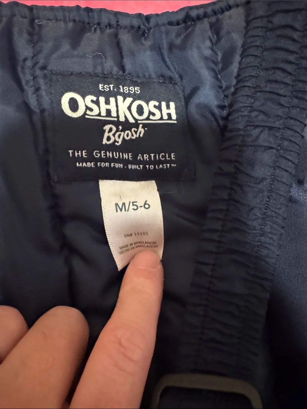 OshKosh B'gosh Navy Kids Snow Bibs